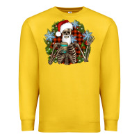 Lemon Santa skeleton christmas Premium Sweatshirt - Artiststas