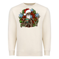 Sandshell Santa skeleton christmas Premium Sweatshirt - Artiststas