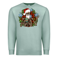 Seafoam Santa skeleton christmas Premium Sweatshirt - Artiststas