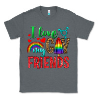 Charcoal Heather I love my gay friends Classic Tee - NancyCooperArtShop