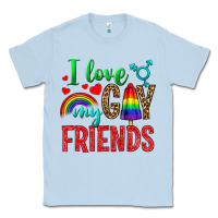 Dusty Blue I love my gay friends Classic Tee - NancyCooperArtShop