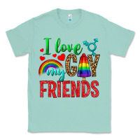 Seafoam I love my gay friends Classic Tee - NancyCooperArtShop