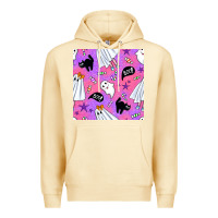 Pina Colada cute ghost halloween seamless pattern Premium Hoodie - BundleAndBundleShop