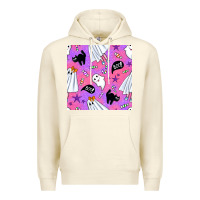 Sandshell cute ghost halloween seamless pattern Premium Hoodie - BundleAndBundleShop