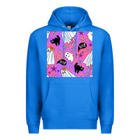 True Royal cute ghost halloween seamless pattern Premium Hoodie - BundleAndBundleShop