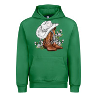 Emerald white  cowgirl  and roses Urban Hoodie - AdoDesignShop