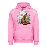 Fuchsia Pink white  cowgirl  and roses Urban Hoodie - AdoDesignShop