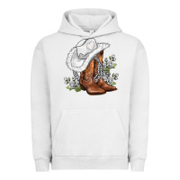 Pigment Lunar Rock white  cowgirl  and roses Urban Hoodie - AdoDesignShop