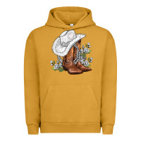 Pigment Peanut Butter white  cowgirl  and roses Urban Hoodie - AdoDesignShop
