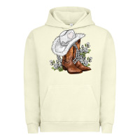 Pigment Pistachio white  cowgirl  and roses Urban Hoodie - AdoDesignShop