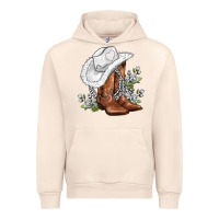 Sandshell white  cowgirl  and roses Urban Hoodie - AdoDesignShop