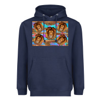 Navy lion Heavyweight Hoodie - Artiststas