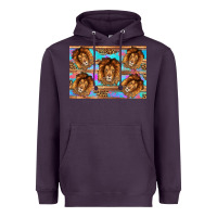 Plum lion Heavyweight Hoodie - Artiststas