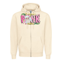 Sandshell dreaming of a pink christmas Zipper Hoodie - CowhideDigitalArt