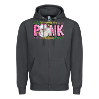 Smoke dreaming of a pink christmas Zipper Hoodie - CowhideDigitalArt