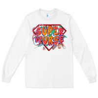 White super nurse Long Sleeve Tee - CowGirlArtShop