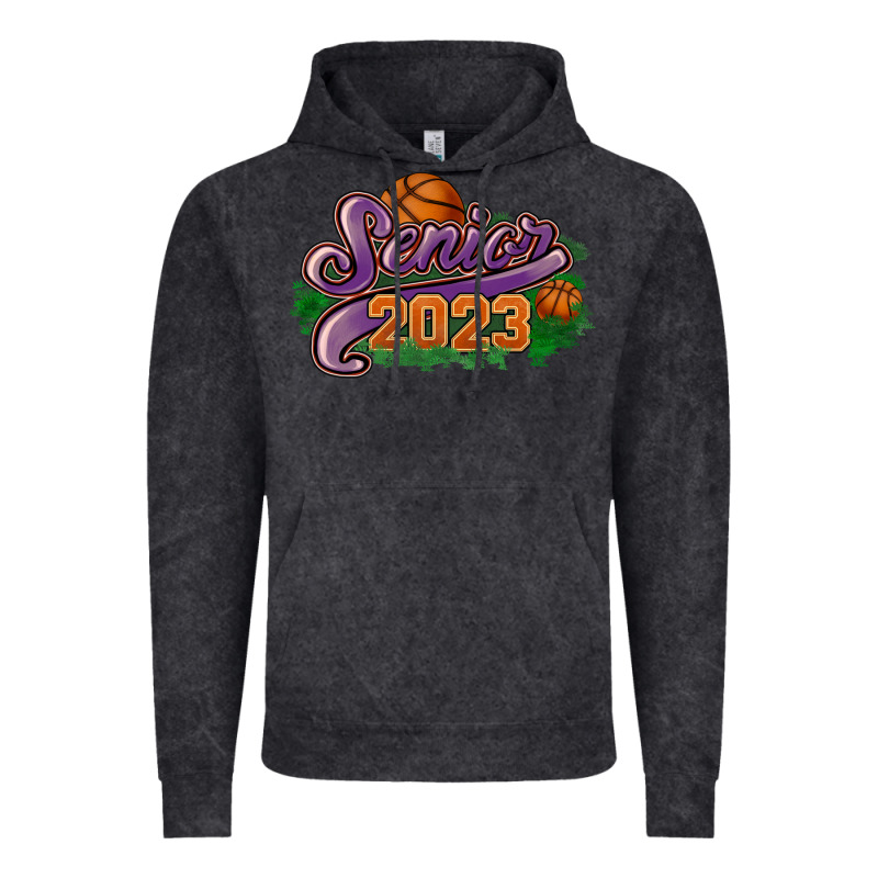 Senior 2023 Basketball Vintage Hoodie by HowdyJamesFarm | Teevron