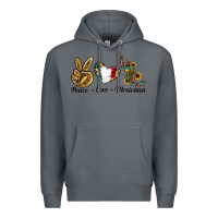 Rock Peace Love Mexicana Premium Hoodie - RanaPortraitStore