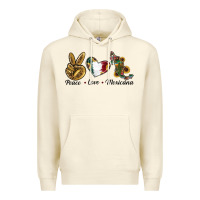 Sandshell Peace Love Mexicana Premium Hoodie - RanaPortraitStore