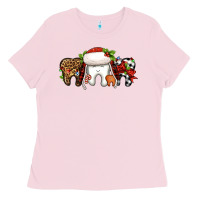 Bubblegum Pink Christmas teeth dentist Ladies Tee - Jasminsmagicworld