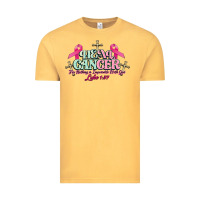 Vintage Mustard Heal Cancer Luke 1:37 cross Cancer Awareness Vintage Tee - HowdyJamesFarm