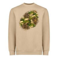 Mushroom camouflage and leopard patch  5 Heavyweight Sweatshirt - BundleAndBundleShop
