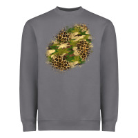 Storm camouflage and leopard patch  5 Heavyweight Sweatshirt - BundleAndBundleShop