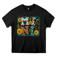 Black western leopard mini Heavy Core Tee - LillyAllenDesigns