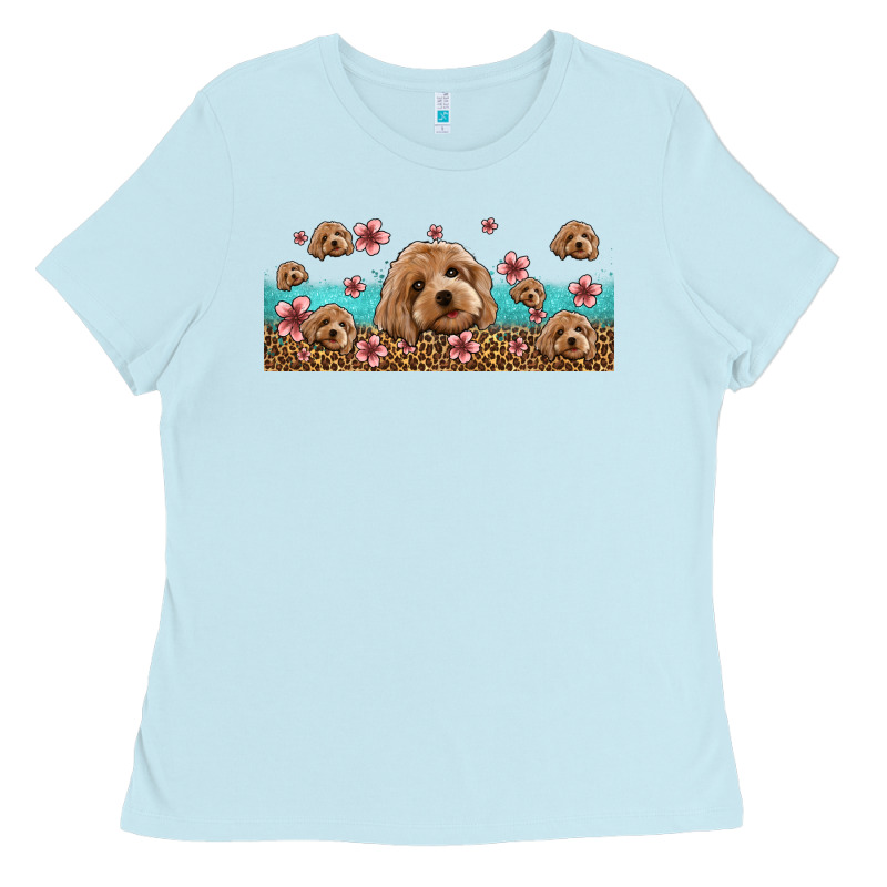 Floral Cockapoo Ladies Tee by Jasminsmagicworld | Teevron