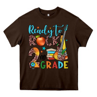 Chocolate Brown ready to rock 2nd grade Heavy Core Tee - JahusDesignShop