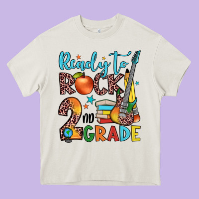 Ready To Rock 2nd Grade Heavy Core Tee Designed By Jahusdesignshop