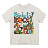Cream ready to rock 2nd grade Heavy Core Tee - JahusDesignShop