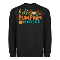 Black hello pumpkin season Heavyweight Sweatshirt - BundleAndBundleShop