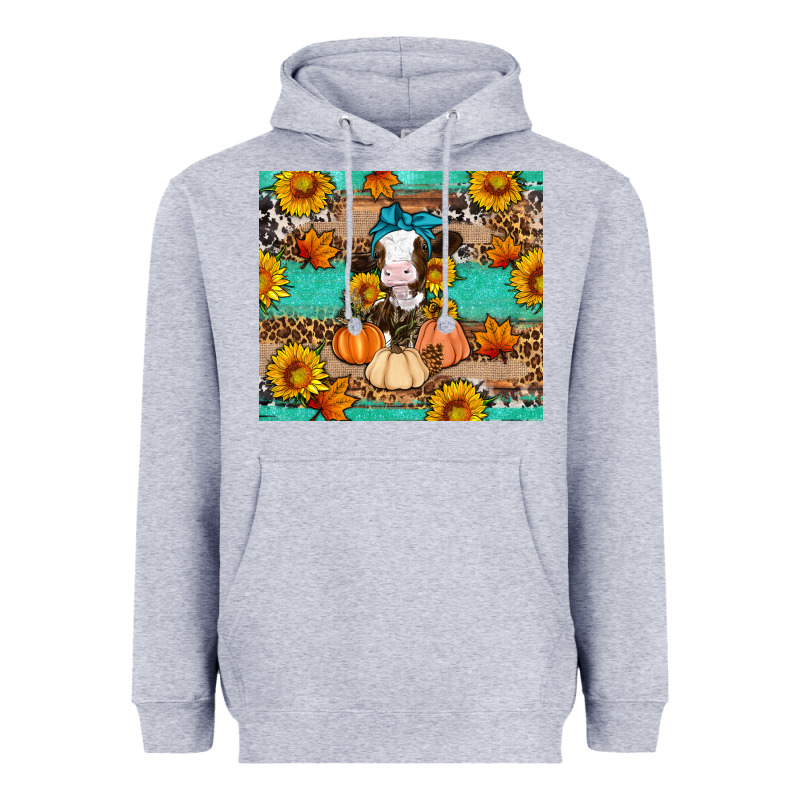 Cow Fall Pumpkin Heavyweight Hoodie by Artiststas | Teevron