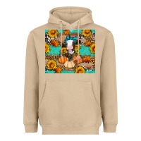Mushroom Cow fall pumpkin Heavyweight Hoodie - Artiststas