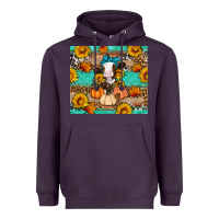 Plum Cow fall pumpkin Heavyweight Hoodie - Artiststas