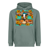 Sage Cow fall pumpkin Heavyweight Hoodie - Artiststas