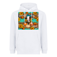 White Cow fall pumpkin Heavyweight Hoodie - Artiststas