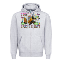Heather Grey I Dig Easter Day Zipper Hoodie - CowhideDigitalArt