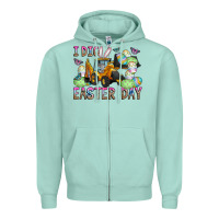 Seafoam I Dig Easter Day Zipper Hoodie - CowhideDigitalArt