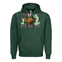 Sports Green I Dig Easter Day Zipper Hoodie - CowhideDigitalArt