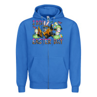 True Royal I Dig Easter Day Zipper Hoodie - CowhideDigitalArt