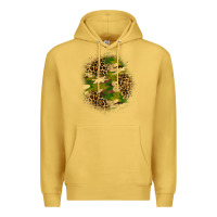Antique Gold camouflage and leopard patch Premium Hoodie - BundleAndBundleShop