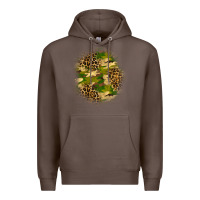 Coffee camouflage and leopard patch Premium Hoodie - BundleAndBundleShop