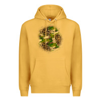 Mustard camouflage and leopard patch Premium Hoodie - BundleAndBundleShop