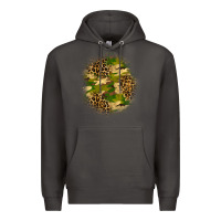 Smoke camouflage and leopard patch Premium Hoodie - BundleAndBundleShop