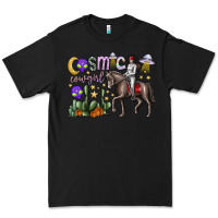 Black cosmic cowgirl Premium Tee - SublimationCraftShop