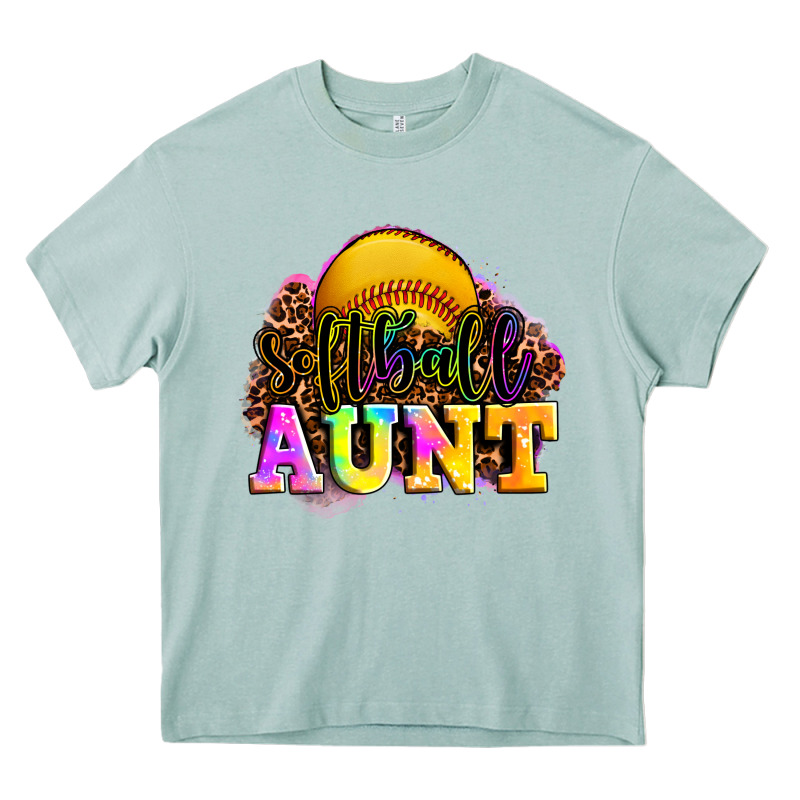 Softball Aunt Heavy Core Tee by LillyAllenDesigns | Teevron