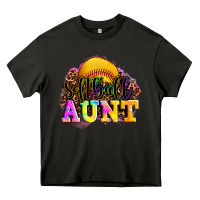 Asphalt softball aunt Heavy Core Tee - LillyAllenDesigns