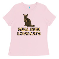 Bubblegum Pink Real Men Love Cats Ladies Tee - Bettercallsaul